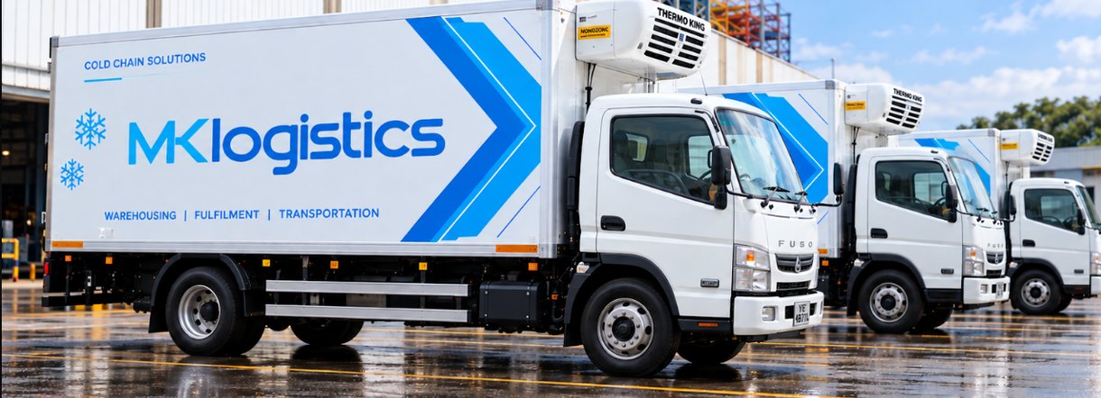 MK Logistics cold chain reefer truck fleet